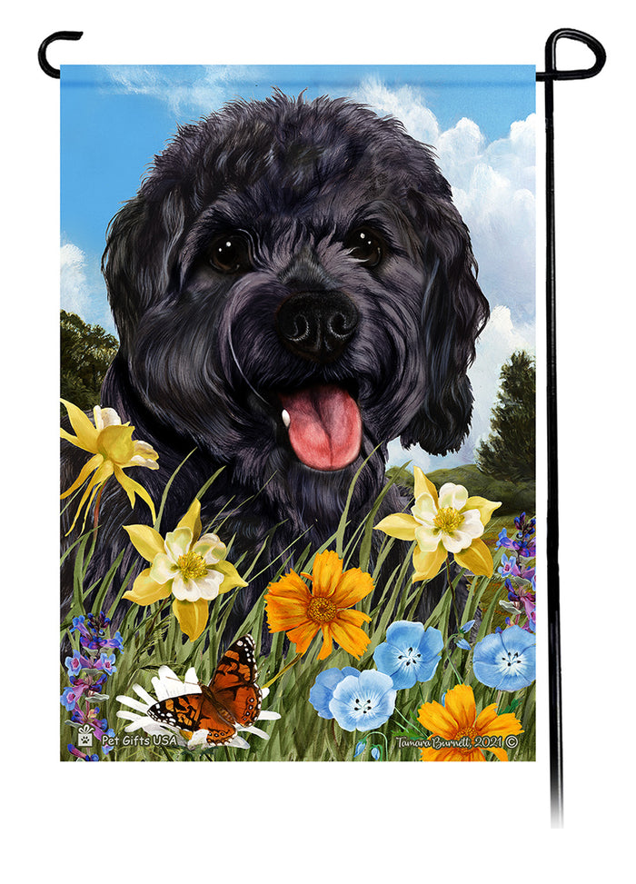 Cavapoo Summer Flowers Garden Flags