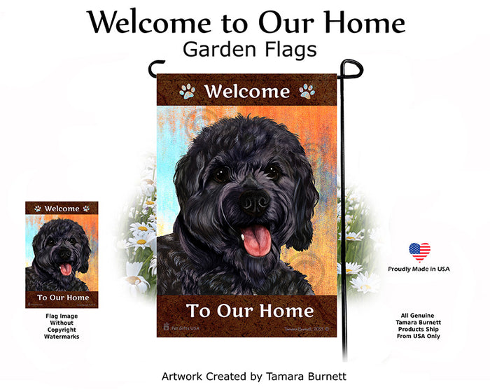Cavapoo Welcome To Our Home Garden Flags