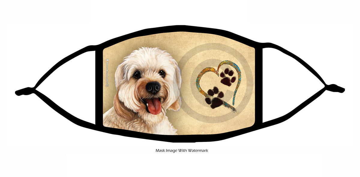 Cavapoo (Blonde) Face Mask
