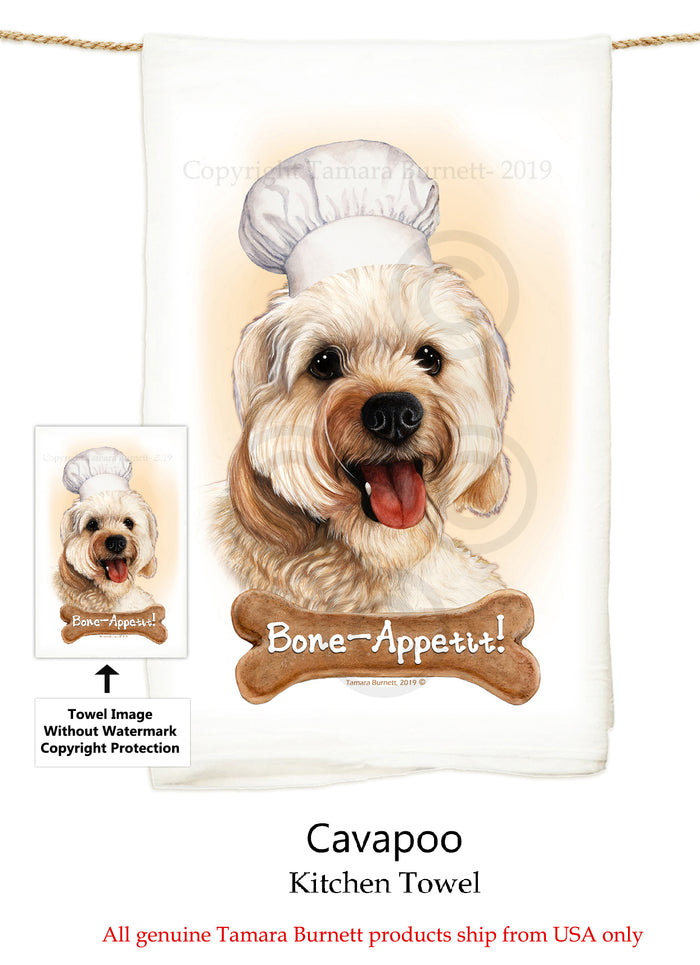 Cavapoo Flour Sack Towel