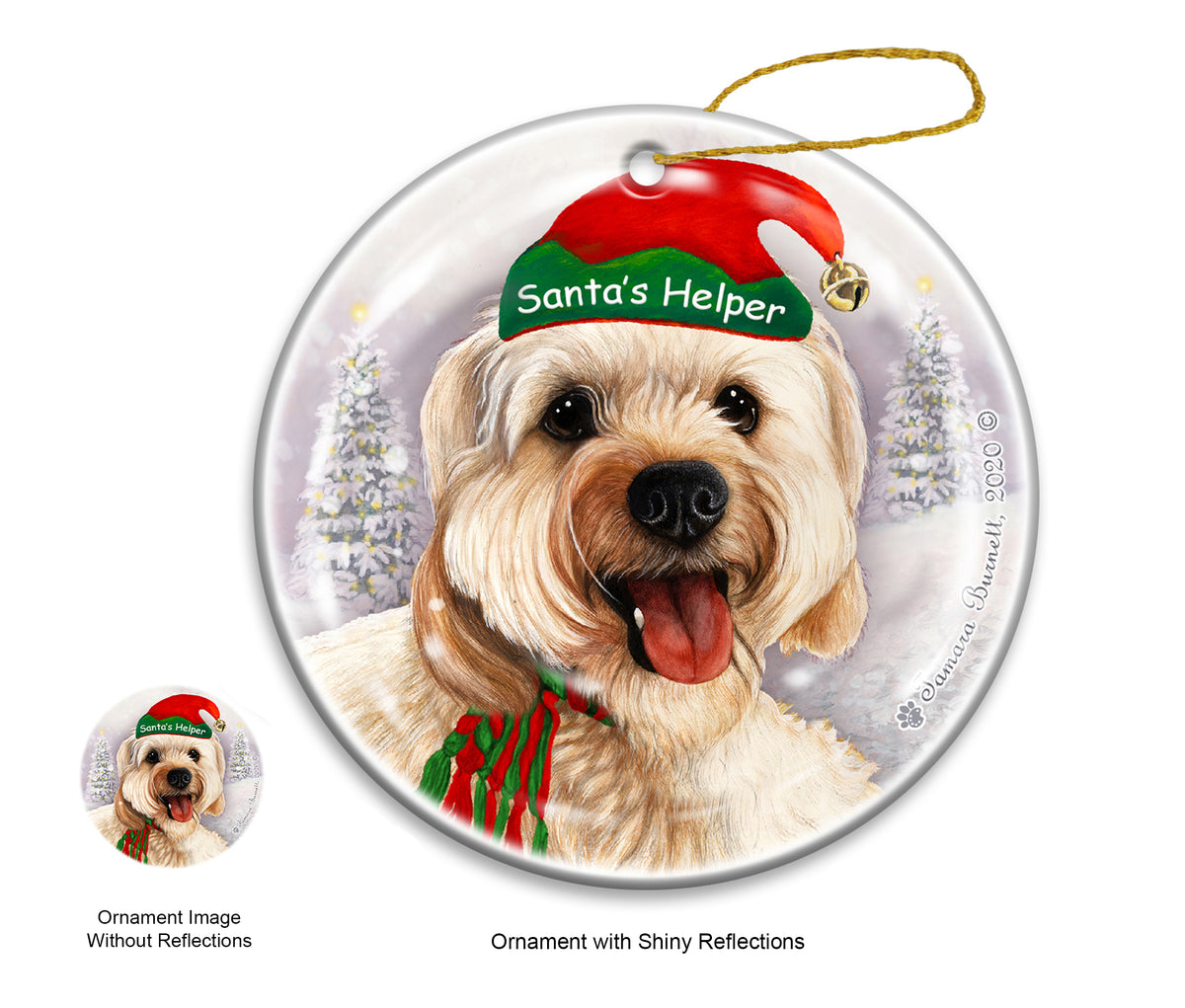 Cavapoo - Santa's Helper Ornament
