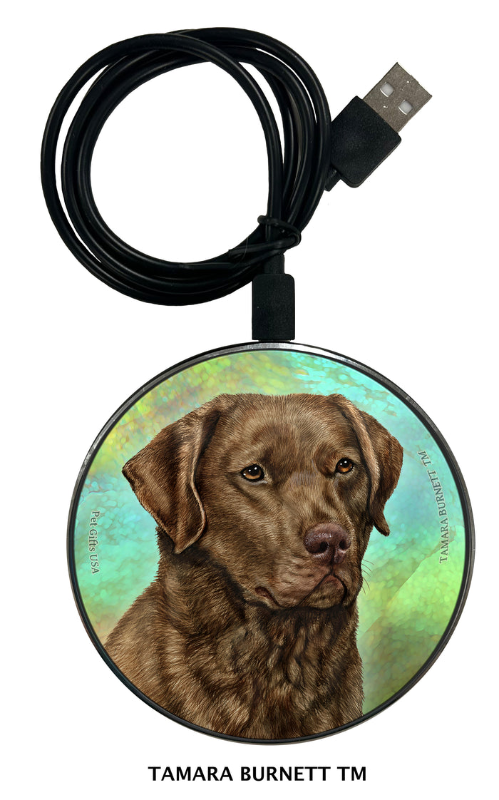 Chesapeake Bay Retriever Brown Zoomies Wireless Charger