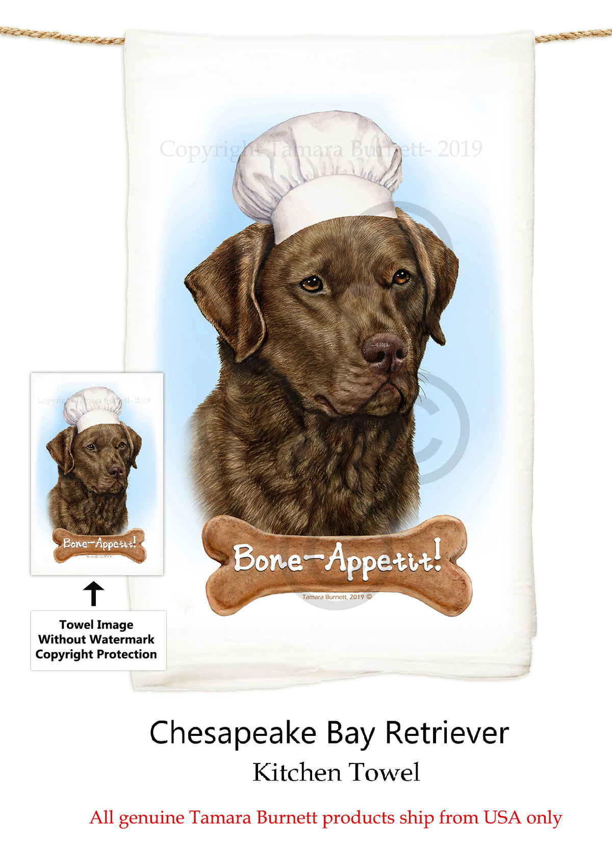 Chesapeake Bay Retriever Flour Sack Towel