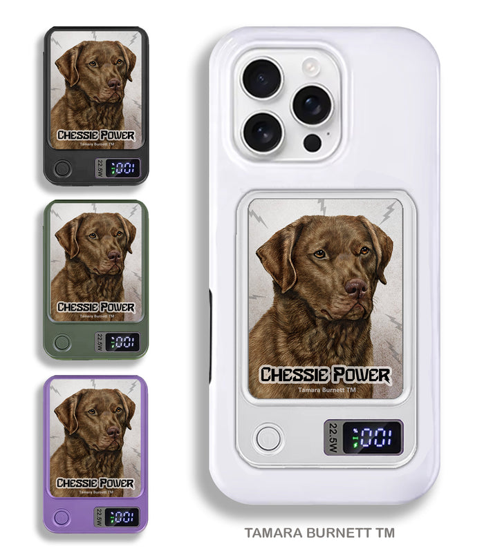 Chesapeake Bay Retriever Brown Phone Bank Wireless Charger