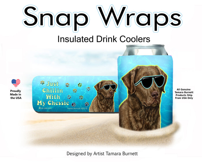 Chesapeake Bay Retriever Brown Snap Wrap Cozy