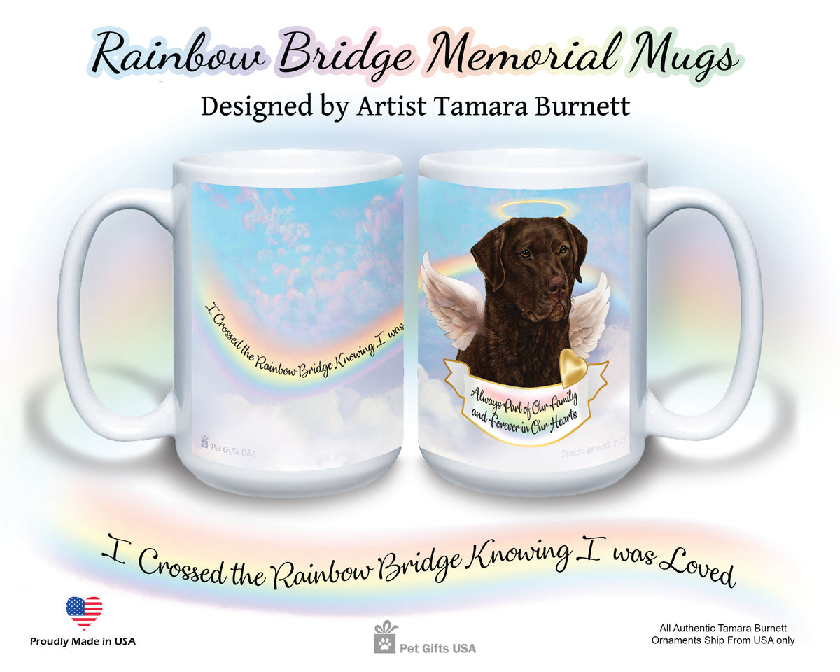Chesapeake Bay Retriever Dark Brown Memorial Mug 15 oz