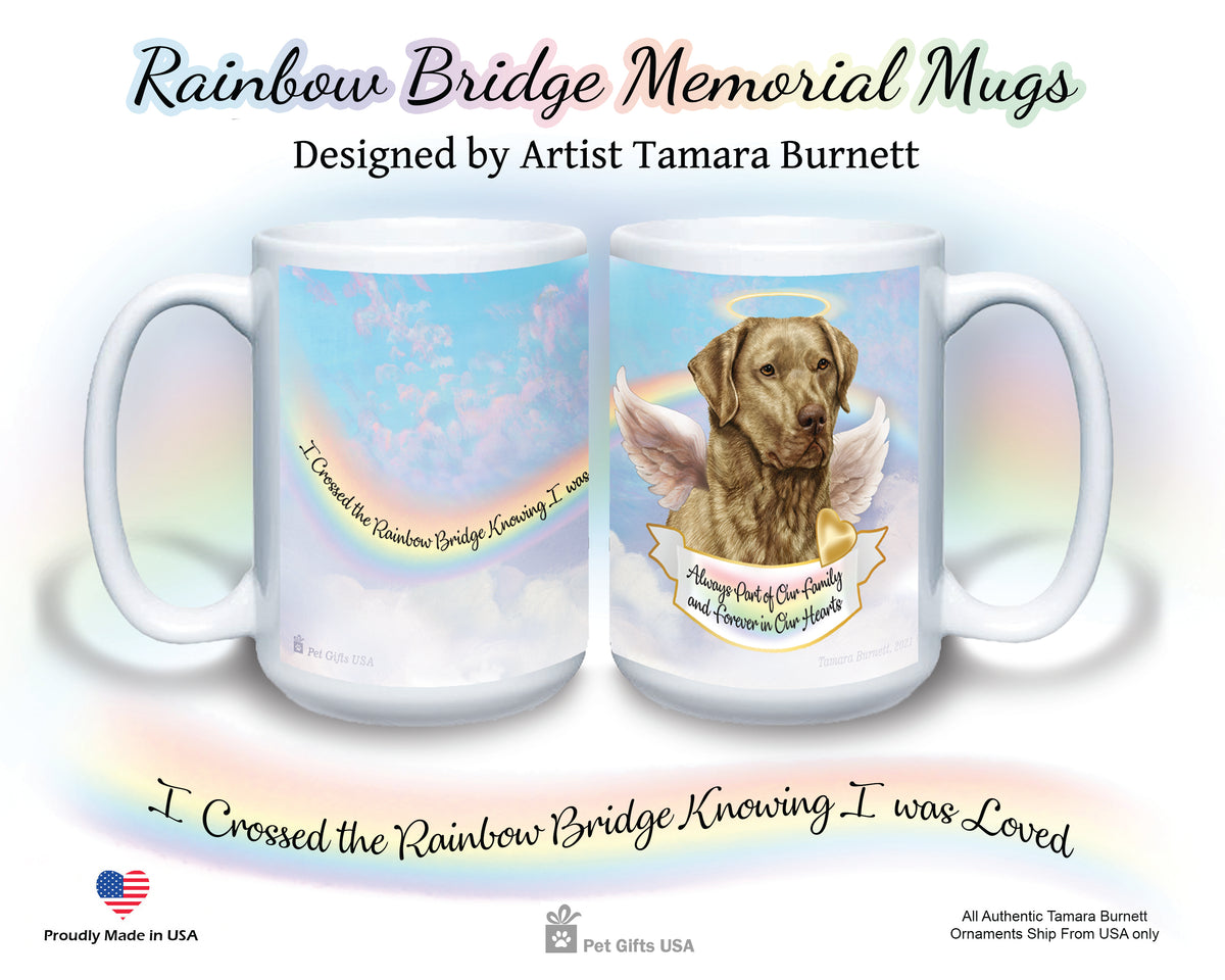 Chesapeake Bay Retriever Dead Grass Memorial Mug 15 oz