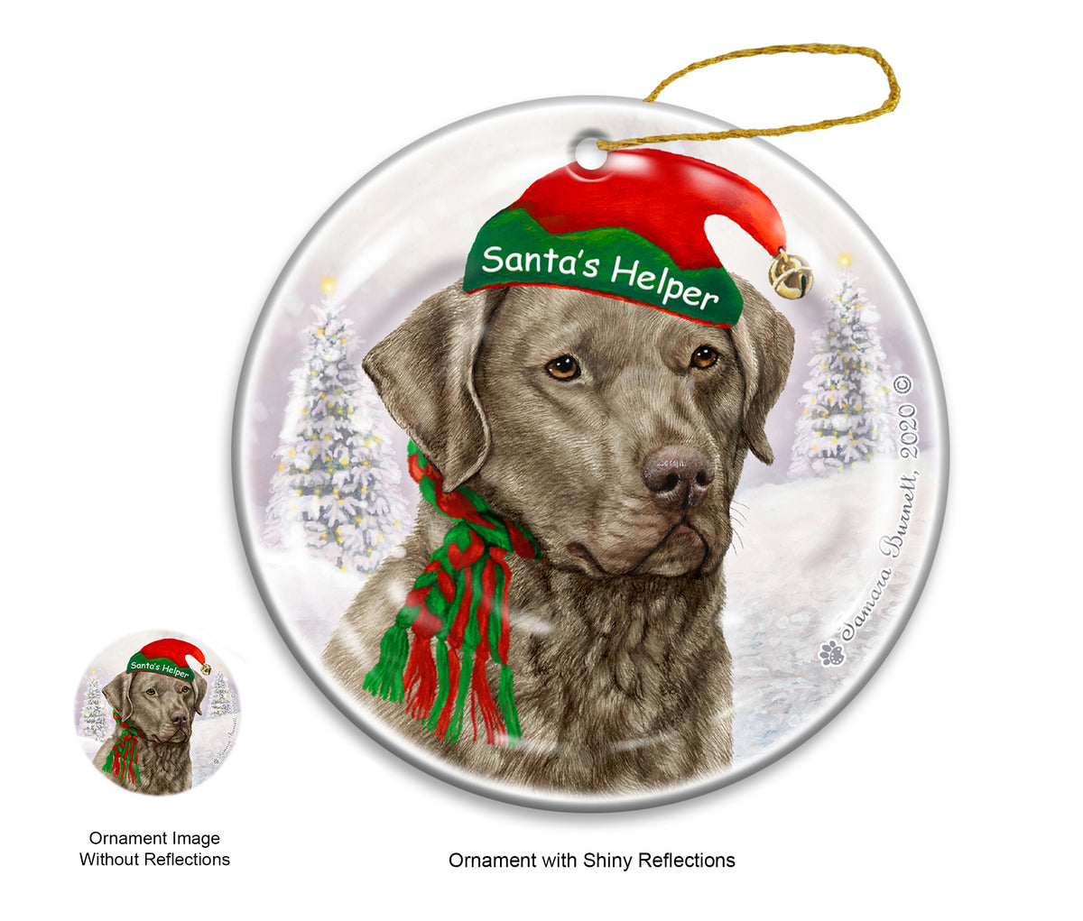 Chesapeake Bay Retriever Sage Ornament