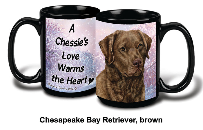 Chesapeake Ret Brown Winter Mug 15 oz
