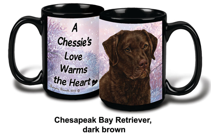 Chesapeake Ret Dark Brown Winter Mug 15 oz