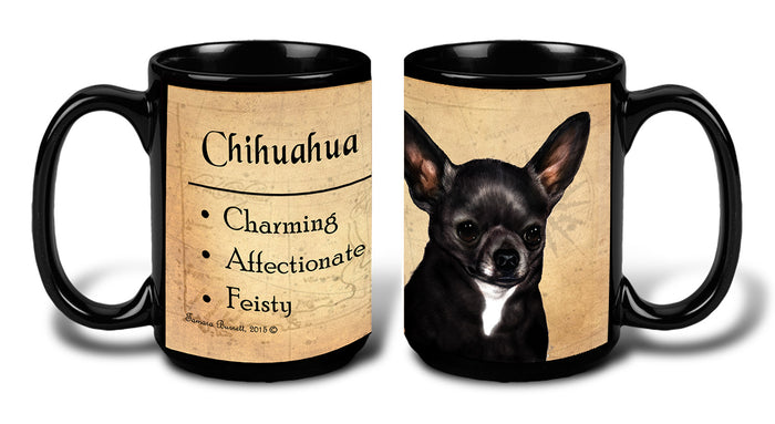 Chihuahua Black/White - My Faithful Friends Mug 15 oz