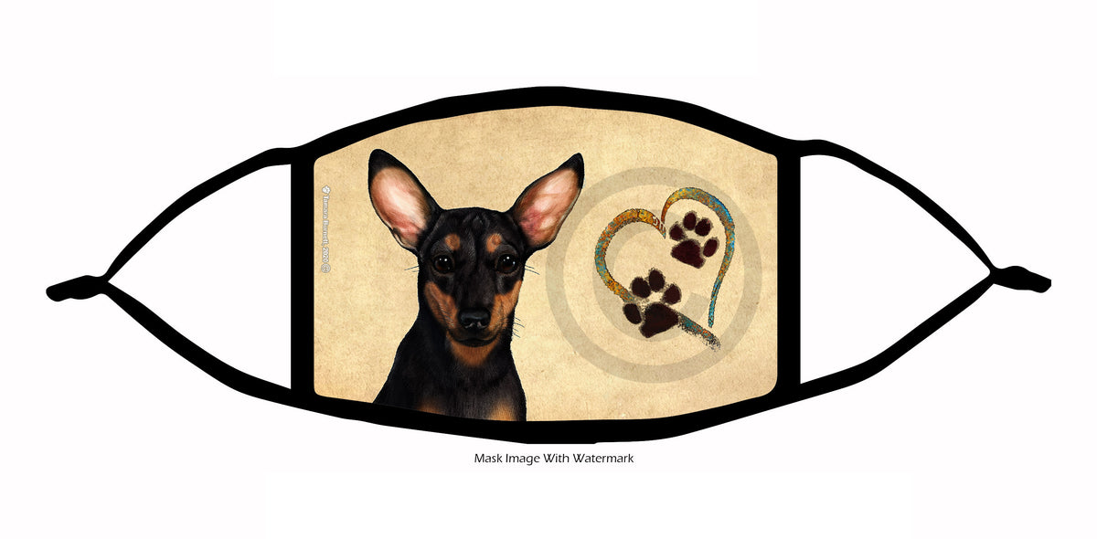 Chiweenie (Black and Tan) Face Mask