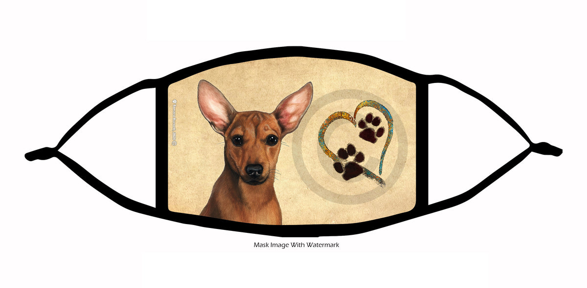 Chiweenie (Red) Face Mask