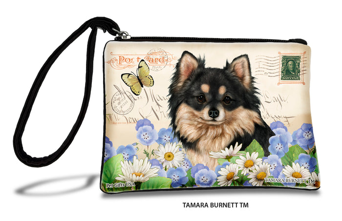 Chihuahua Longhaired Black And Tan Zippees Pet Pouch