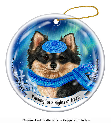 Chihuahua Long Haired Hanukkah Ornament