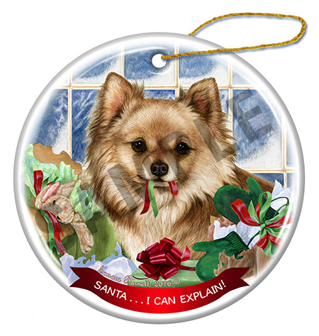 Chihuahua Longhair Fawn Ornament