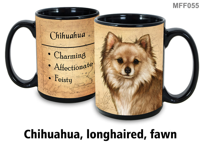 Chihuahua (Long-Haired Fawn) - My Faithful Friends Mug 15 oz