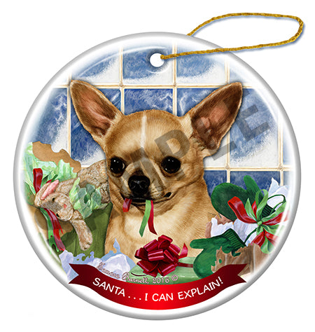 Chihuahua Shorthair - Santa I Can Explain Ornament