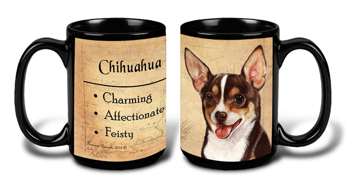 Chihuahua Chocolate Tri - My Faithful Friends Mug 15 oz