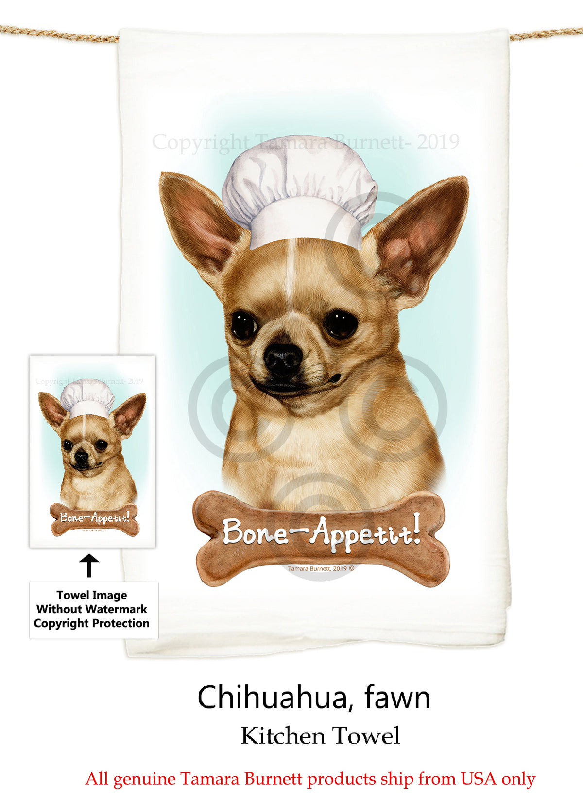 Chihuahua Flour Sack Towel