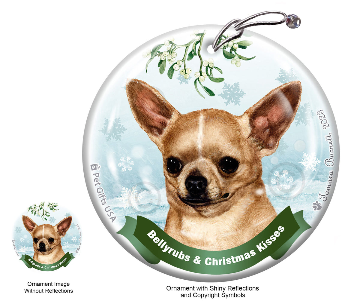 Chihuahua Short Hair Fawn Ornament