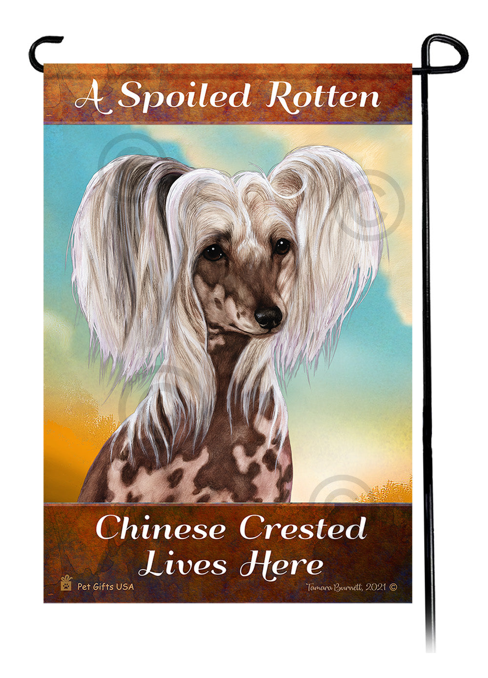Japanese Chin Spoiled Rotten Garden Flags