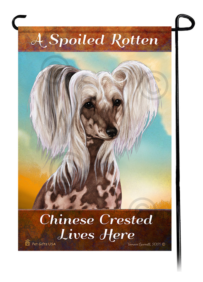 Japanese Chin Spoiled Rotten Garden Flags