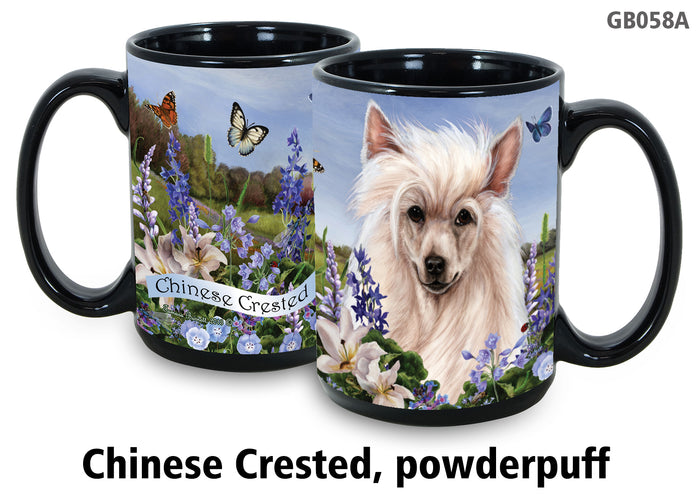 Chinese Crested Powderpuff - Garden Party Fun Mug 15 oz