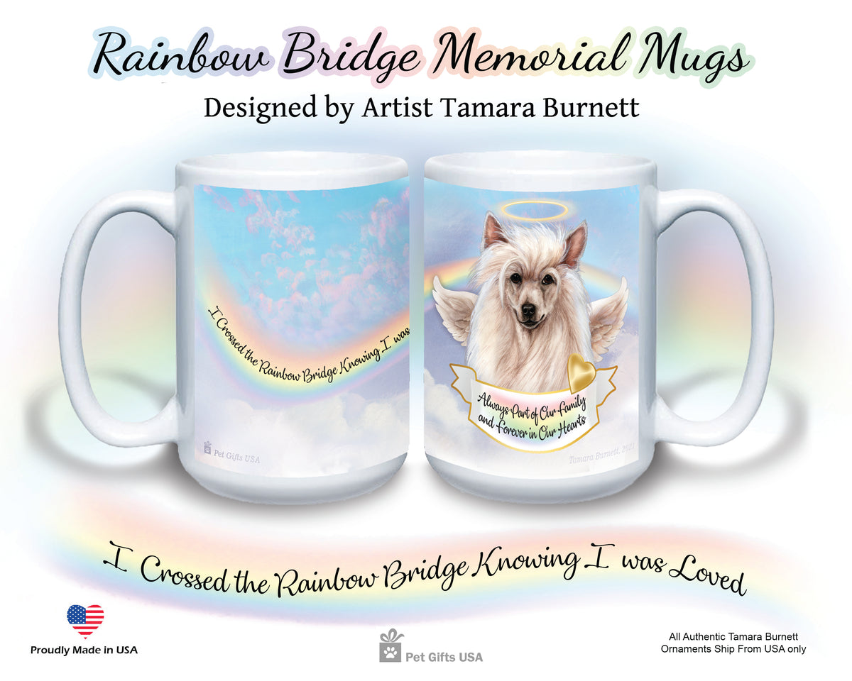 Chinese Crested Powder Puff Memorial Mug 15 oz