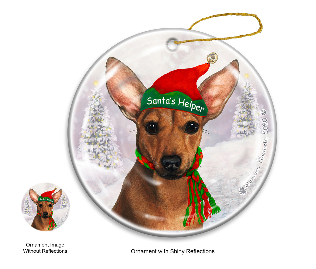 Chiweenie Red Ornament