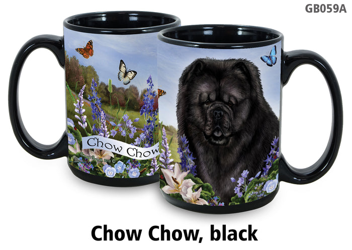 Chow Chow Black - Garden Party Fun Mug 15 oz