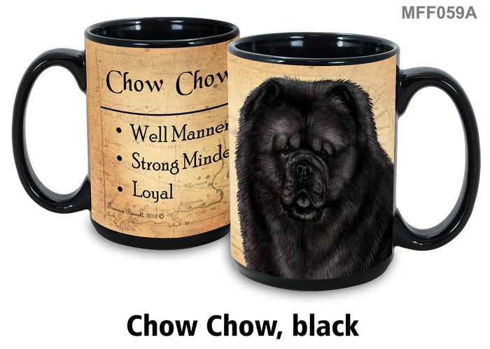 Chow Chow (Black) - My Faithful Friends Mug 15 oz