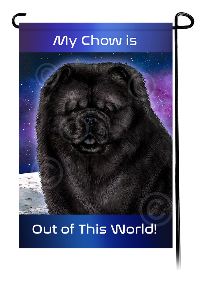 Chow Chow Out Of This World Garden Flags