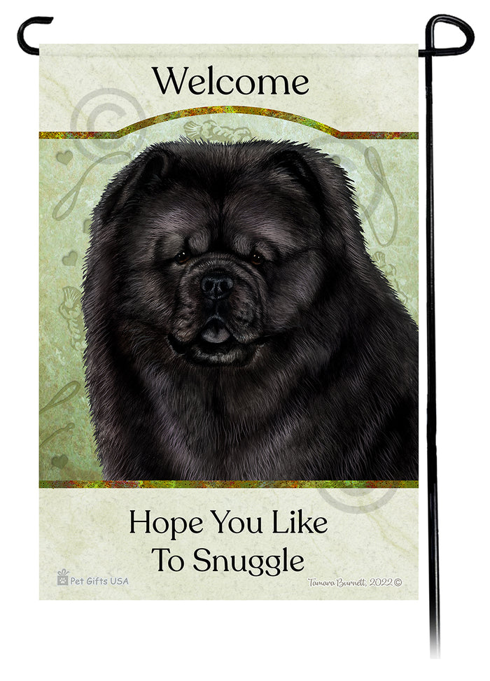 Chow Chow Hope You Like To Snuggle Garden Flags