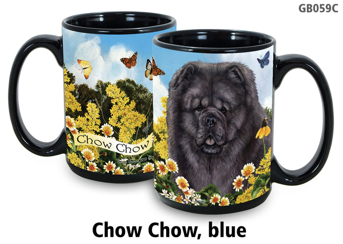 Chow Chow Blue - Garden Party Fun Mug 15 oz