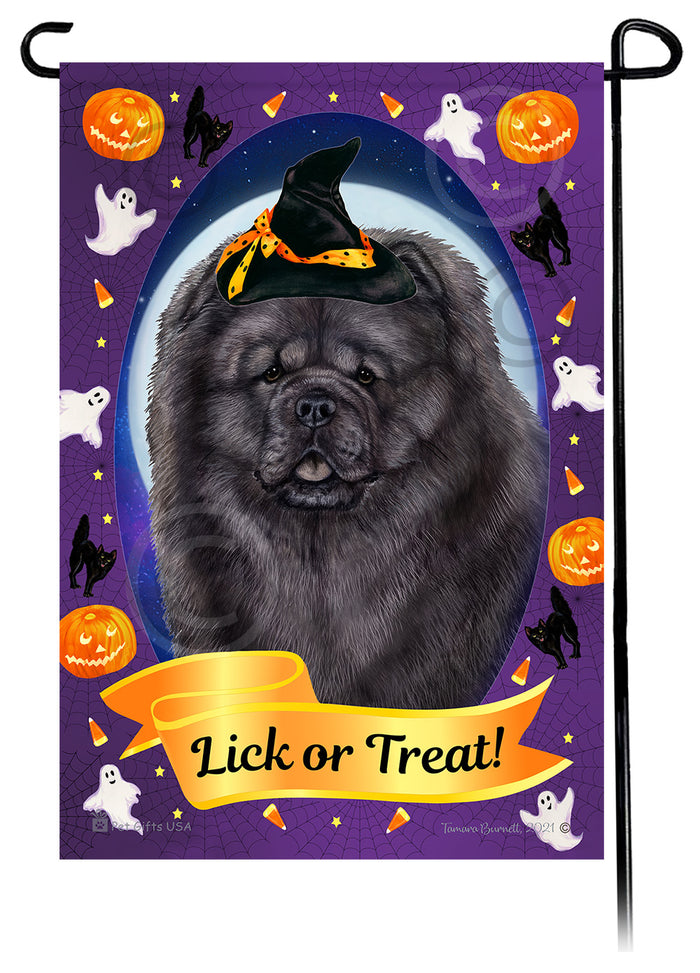 Chow Chow Halloween Howls Garden Flags