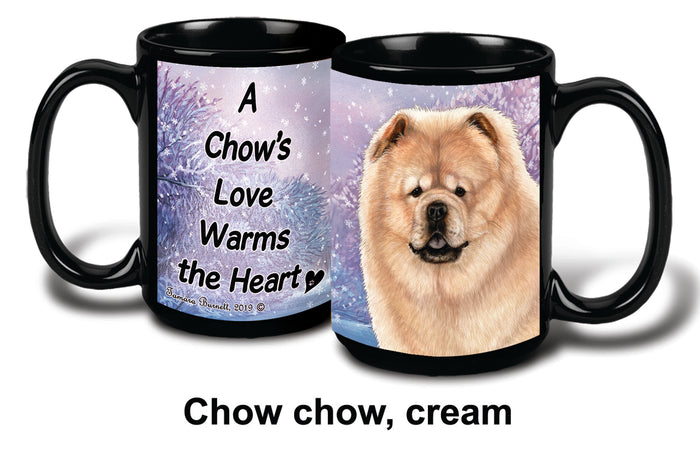 Chow Chow Cream Winter Mug 15 oz