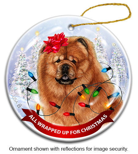 Chow Chow Red Ornament