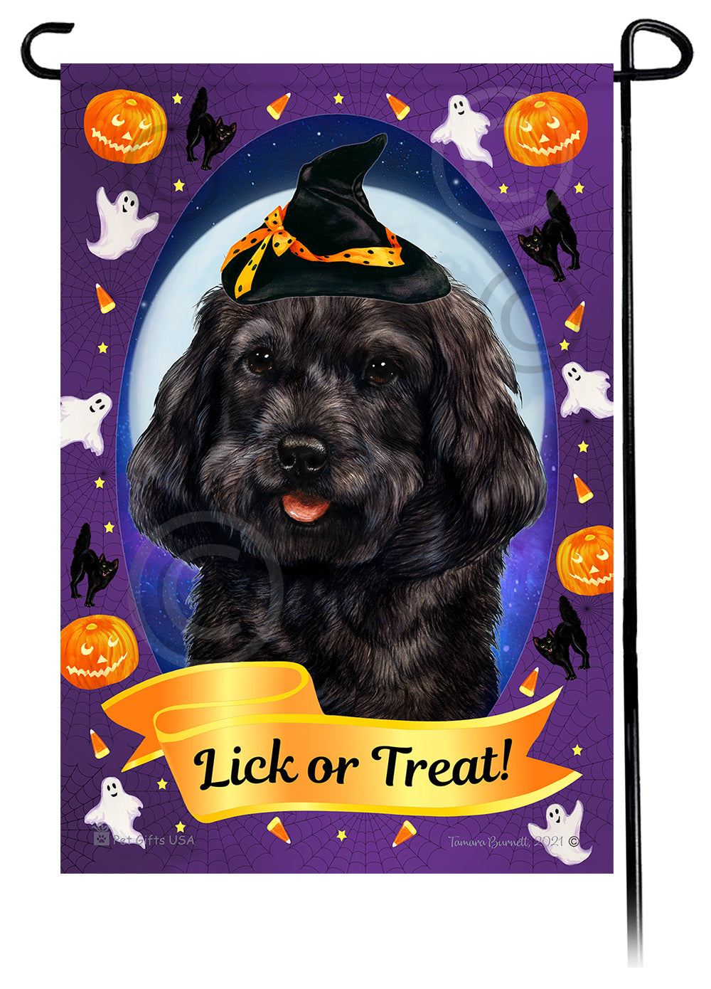 Cockapoo Halloween Howls Garden Flags