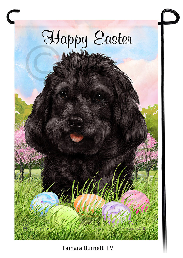 Cockapoo Happy Easter Garden Flags