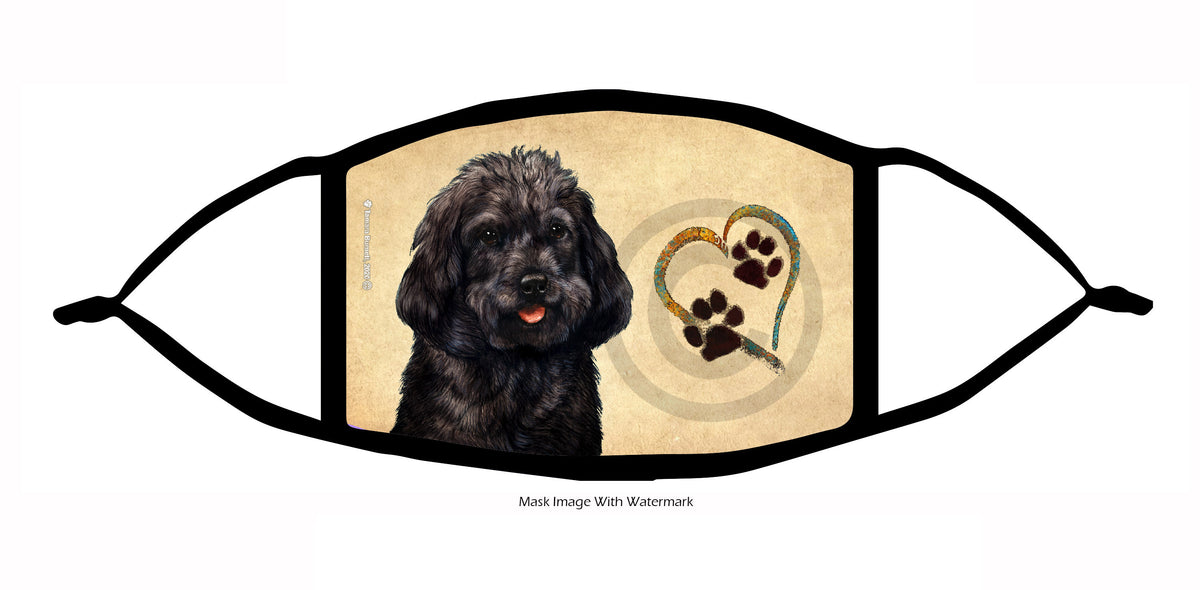 Cockapoo (Black) Face Mask