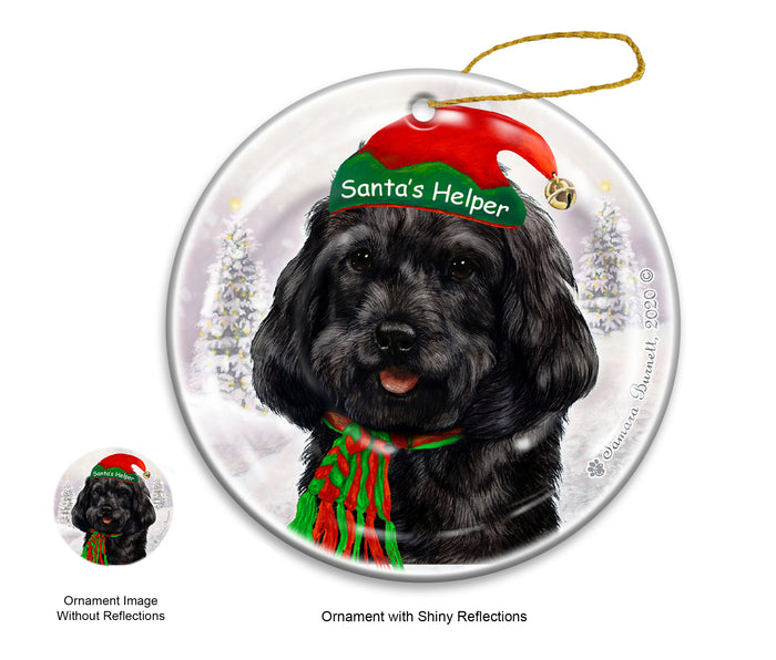 Cockapoo - Santa's Helper Ornament