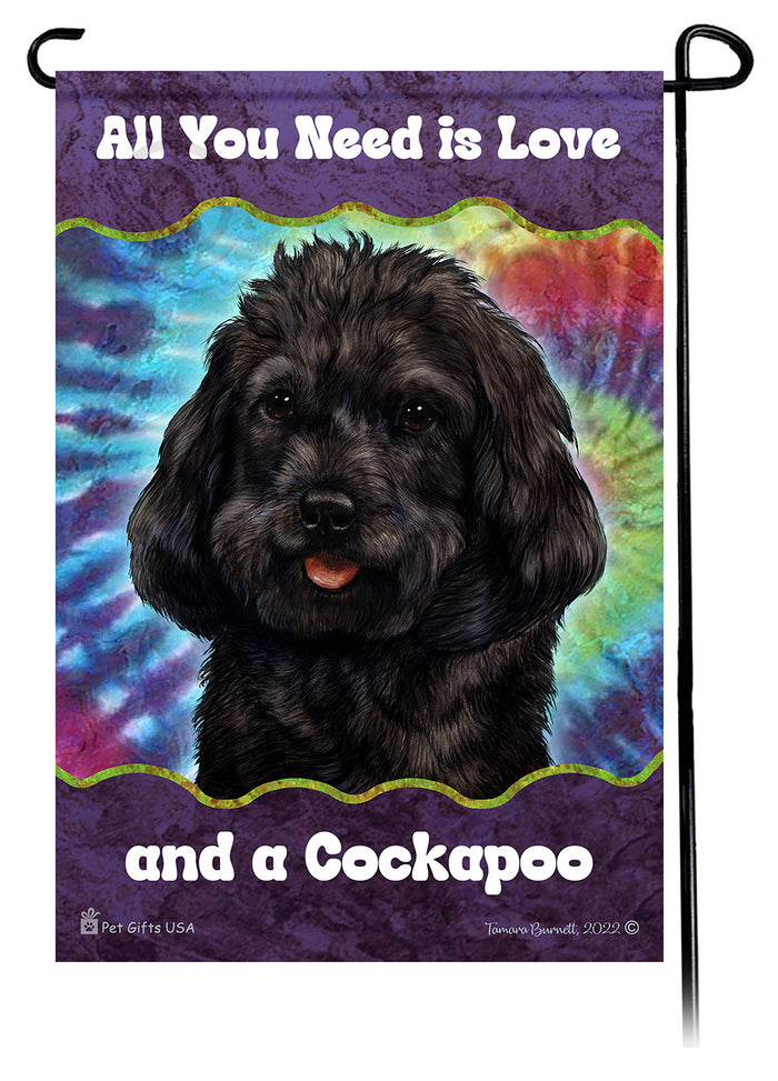 Cockapoo All You Need Is Love Garden Flags