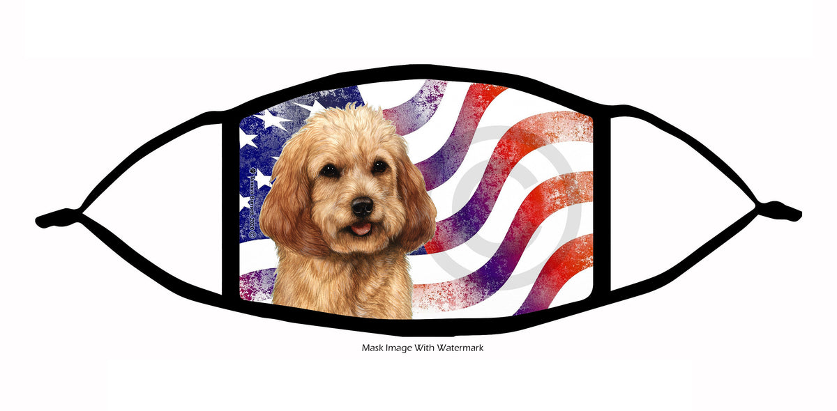 Cockapoo (Blonde) Face Mask