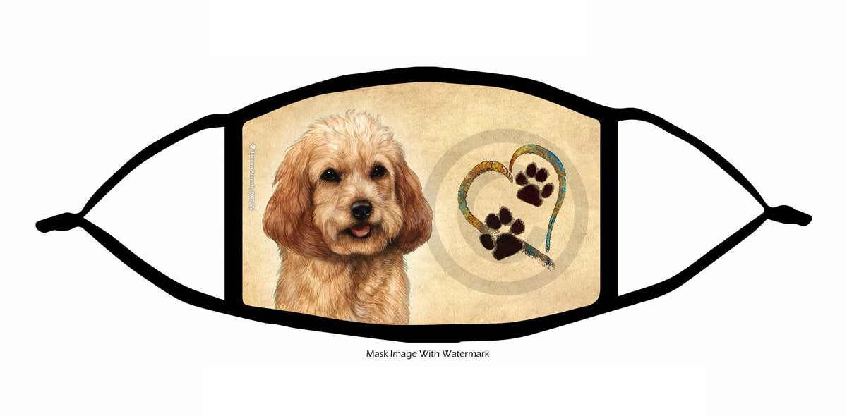 Cockapoo (Blonde) Face Mask