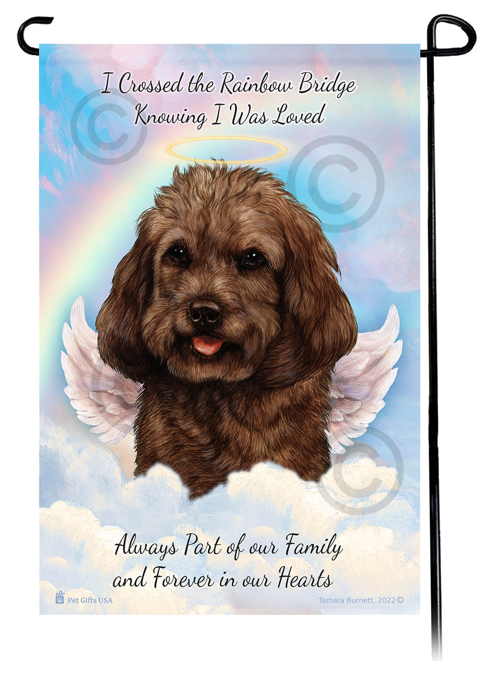 Cockapoo Memorial - Garden Flag