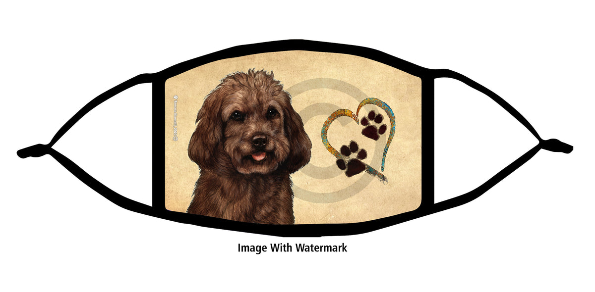 Cockapoo (Chocolate) Face Mask