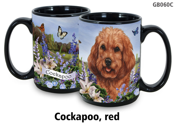 Cockapoo Red - Garden Party Fun Mug 15 oz