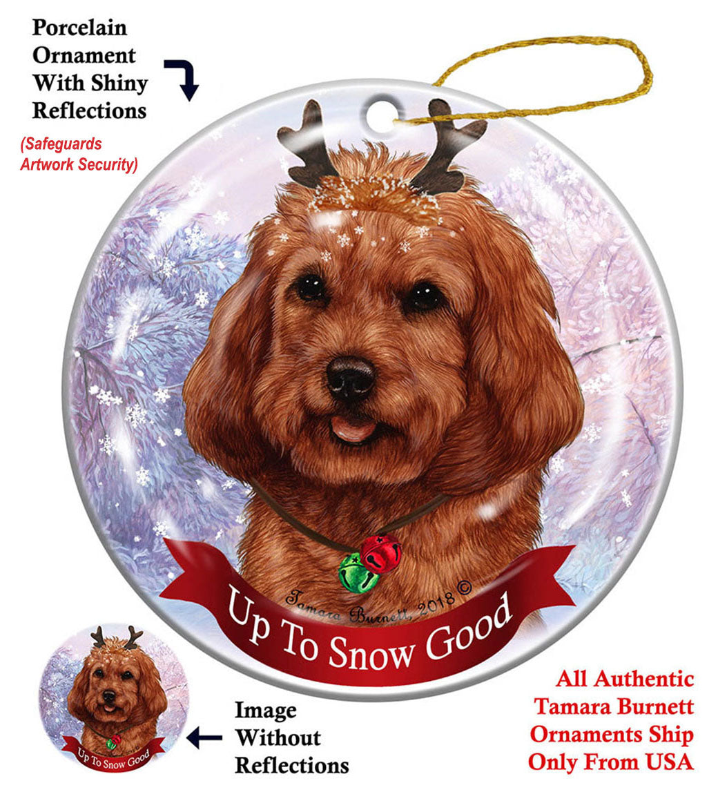 Cockapoo Red Ornament