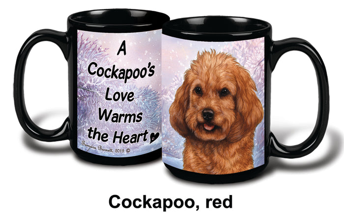 Cockapoo Red Winter Mug 15 oz